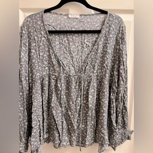 Chic Soul Floral Print Top - Plus Size